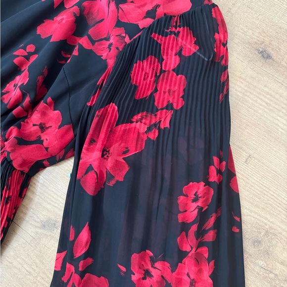 Floral evening dress | sz. 8 - Picture 3 of 6